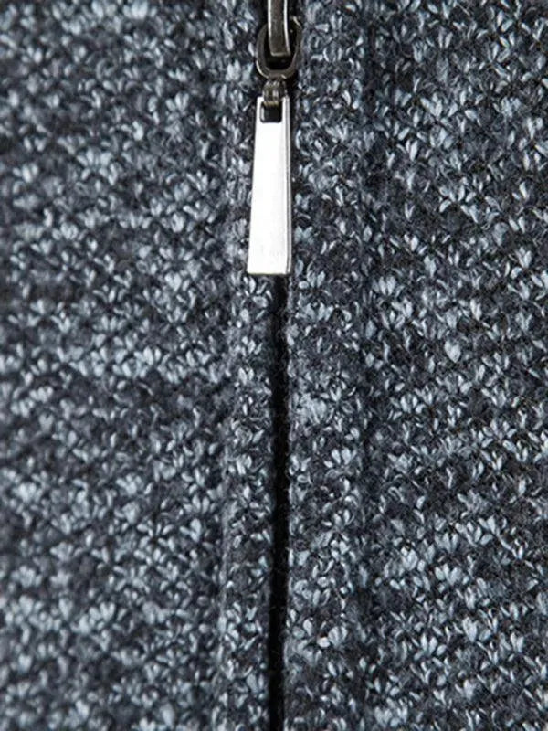 LeStyleParfait Men's Sweaters Casual Cardigan Plain-Solid Hood Long Sleeves-Cardigan Sweater