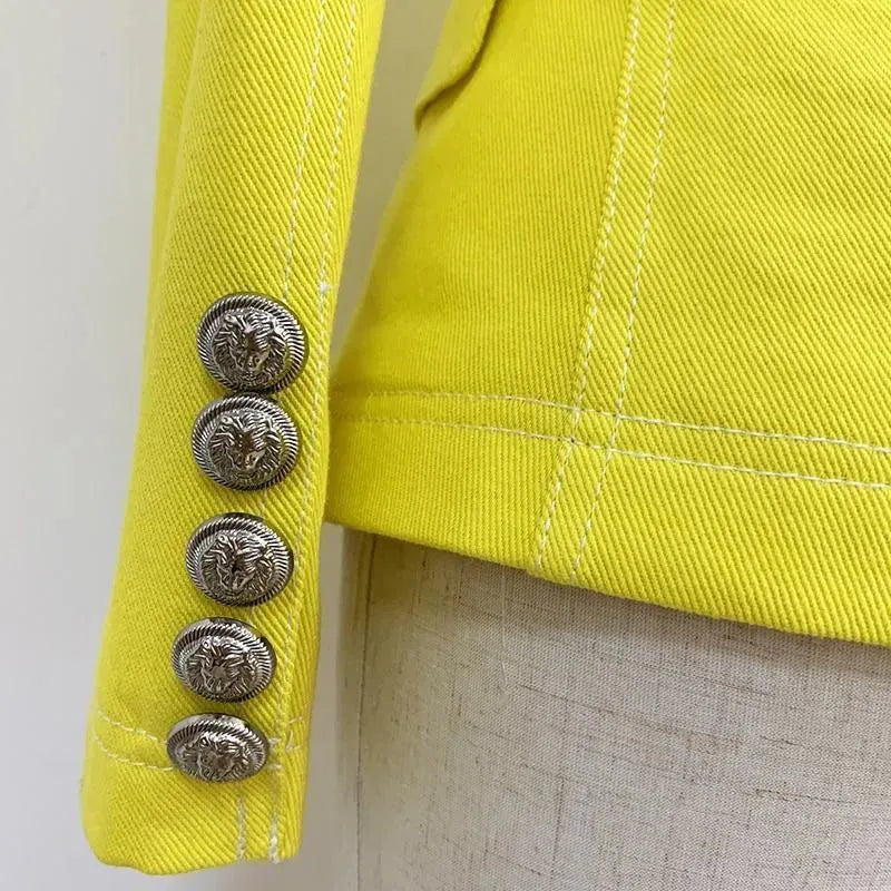 Ibiza Stitched Blazer Women - Casual - Plain-Solid - Double-Breasted Blazer - LeStyleParfait