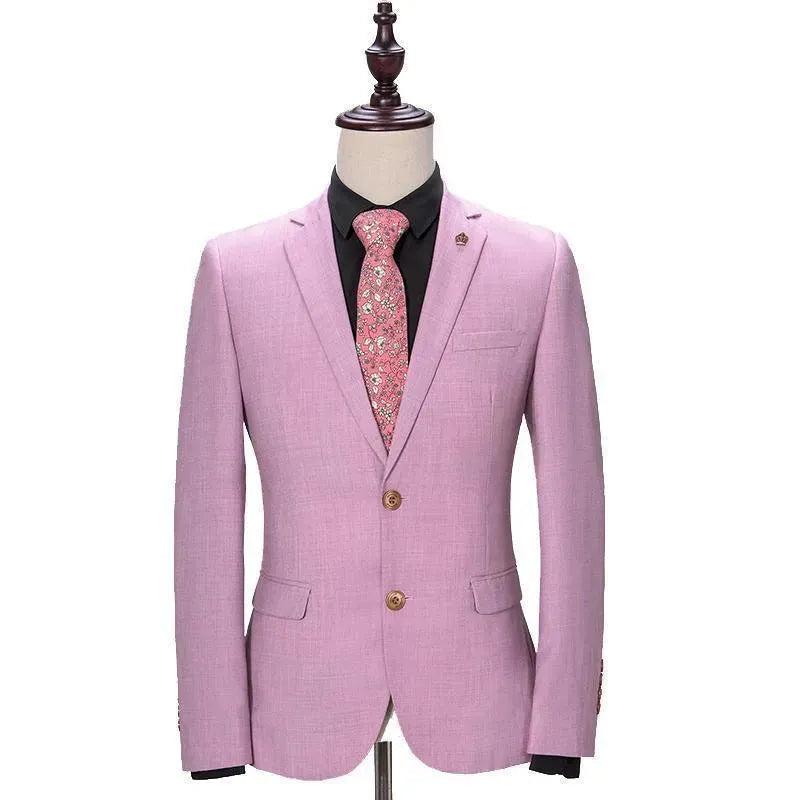 Iconic Pink Business Days 3 Piece Suit - Three Piece Suit - LeStyleParfait