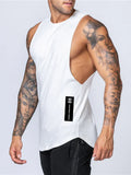 Gilet de sport pour homme, col rond, couleur unie, décontracté, respirant, coupe ajustée 