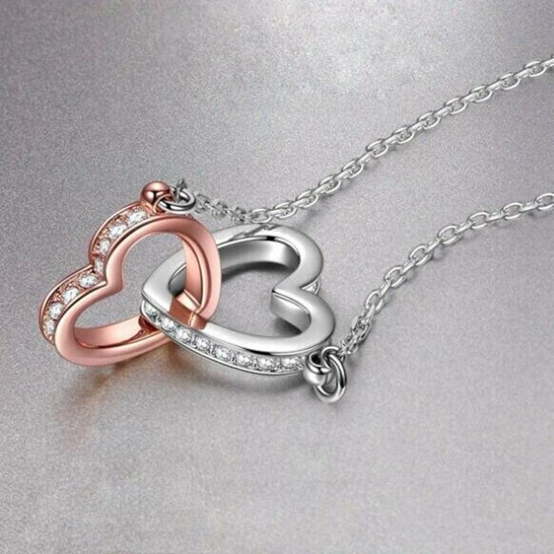 Infinity Hearts Pendant Necklace - Necklace - LeStyleParfait Kenya
