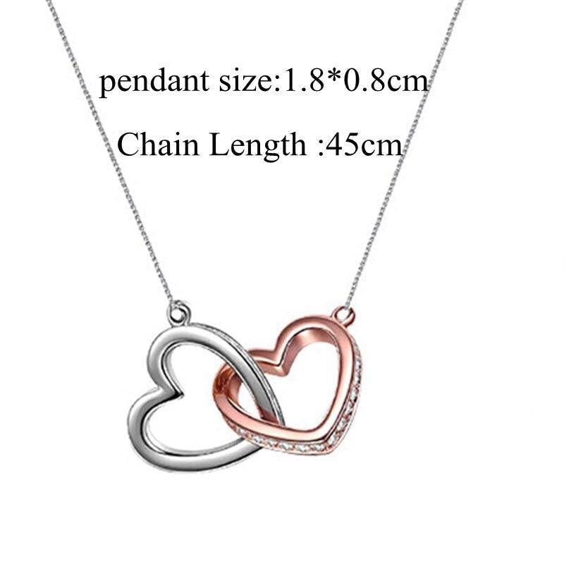 Infinity Hearts Pendant Necklace - Necklace - LeStyleParfait Kenya