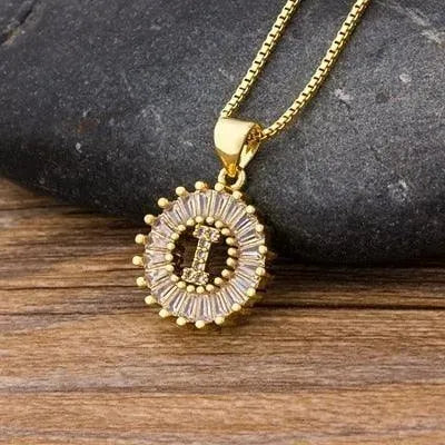 Initial Letter Charm Pendant Necklace - Pendant Necklace - LeStyleParfait