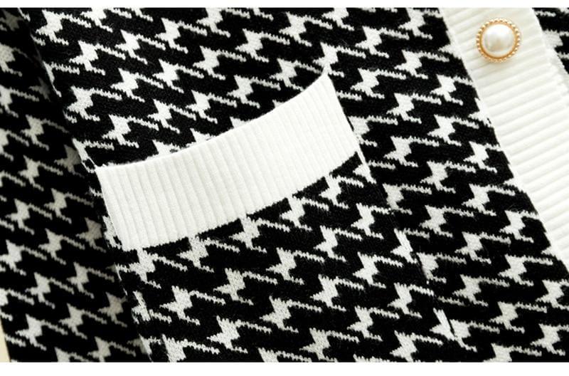 Jacquard Cardigan Sweater For Women - Sweater - LeStyleParfait Kenya