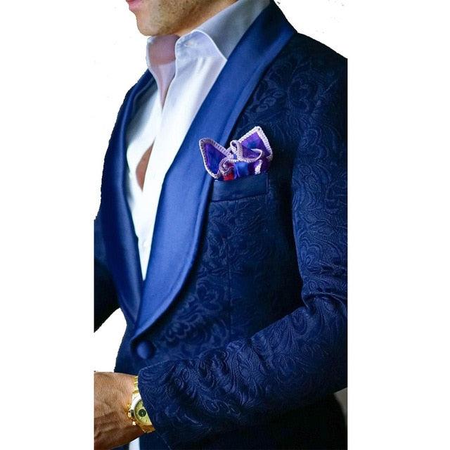 Jacquard Tuxedo Suit For Men - Suit - LeStyleParfait Kenya