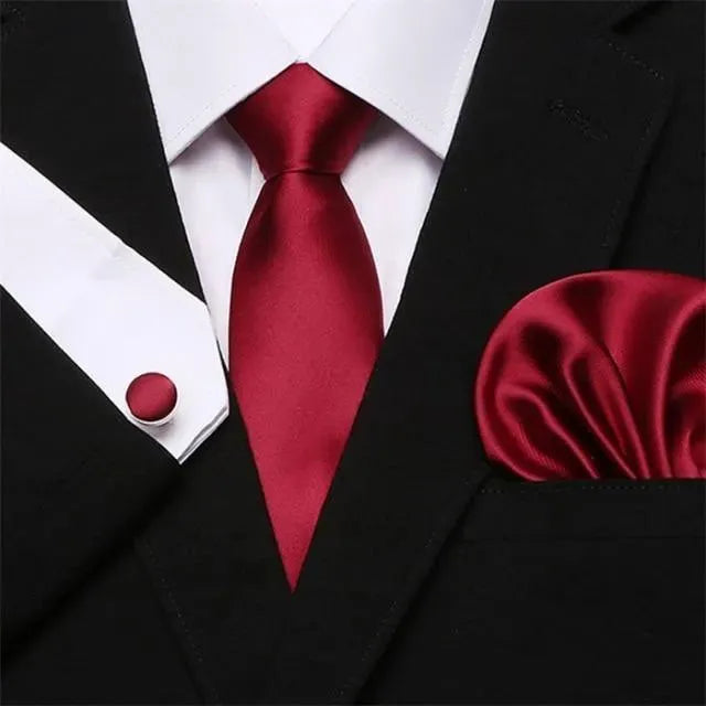 Jacquard Woven Necktie Set - Necktie - LeStyleParfait