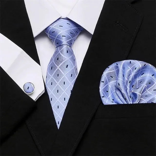 Jacquard Woven Necktie Set - Necktie | LeStyleParfait-Necktie