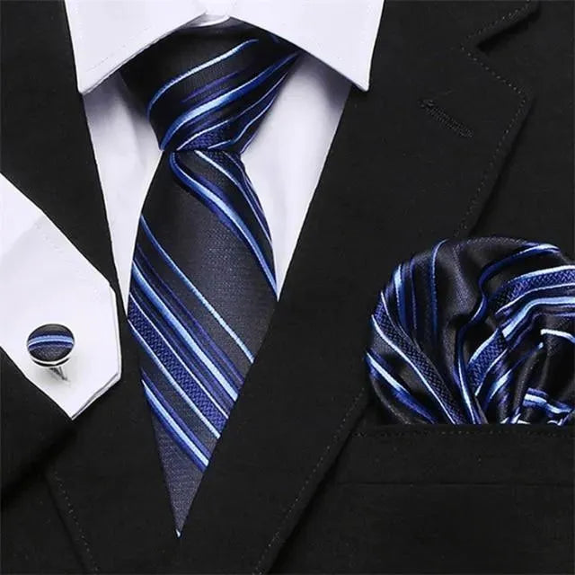 Jacquard Woven Necktie Set - Necktie - LeStyleParfait