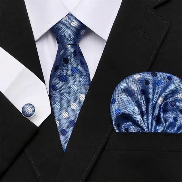 Jacquard Woven Necktie Set - Necktie - LeStyleParfait