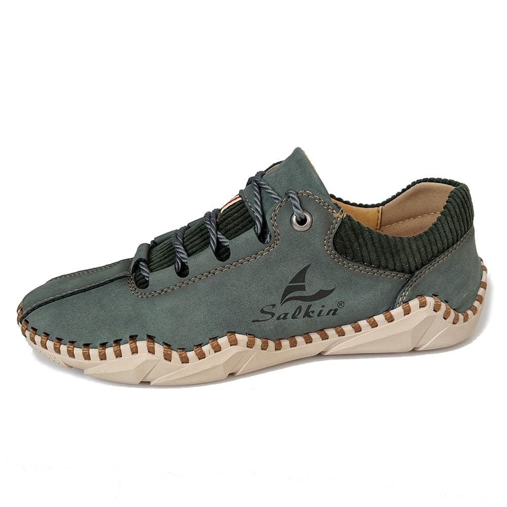 ''Jango'' - Casual Leather Sneakers - Shoes - LeStyleParfait Kenya