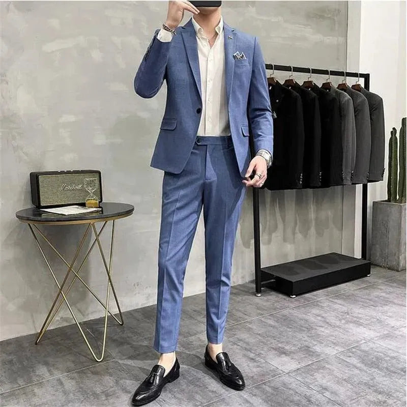 Jorge Two Piece Business Suit - Two Piece Suit - LeStyleParfait