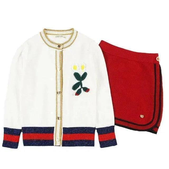 Kids Clothing Set Knitted Sweater And Skirt - Kids Clothing Set - LeStyleParfait