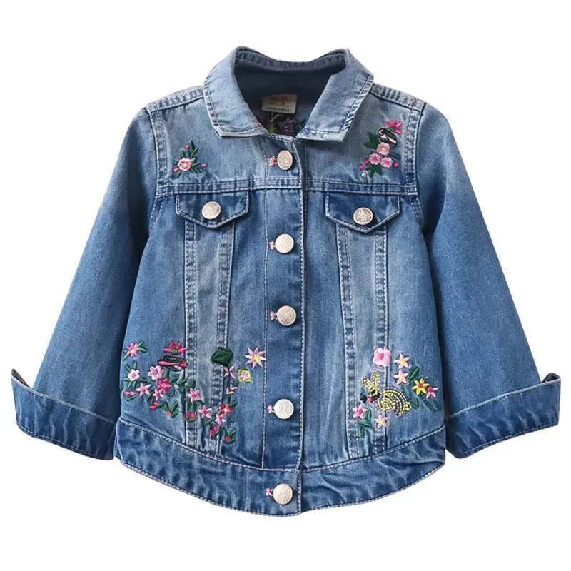Kids Denim Jacket – Floral Fashion Jacket - Denim Jacket - LeStyleParfait