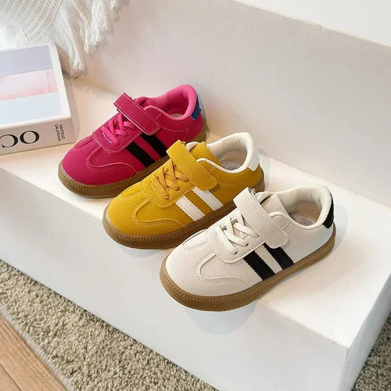 Kids' Sneakers - Court Sneakers - Hook-Loop All-Season Shoes
