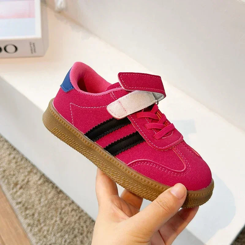 Kids' Sneakers - Court Sneakers - Hook-Loop All-Season Shoes