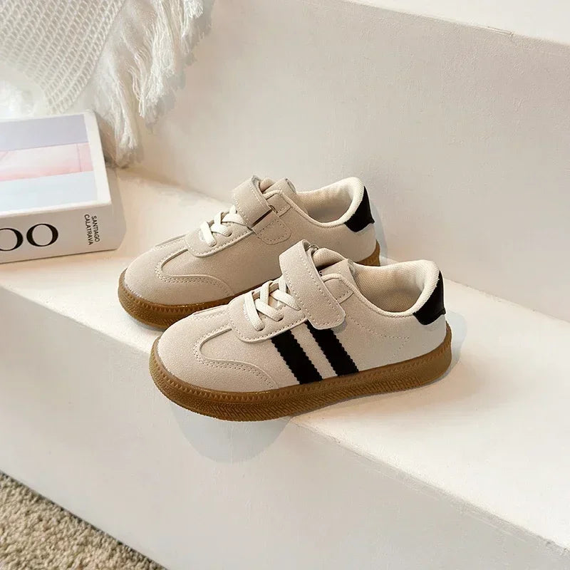 Kids' Sneakers - Court Sneakers - Hook-Loop All-Season Shoes