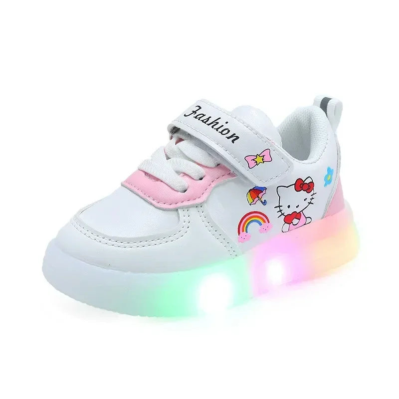 Kids' Sneakers - Low-Top Girls Sneakers - Hook-Loop Velcro All-Season Shoes-Sneakers-LeStyleParfait