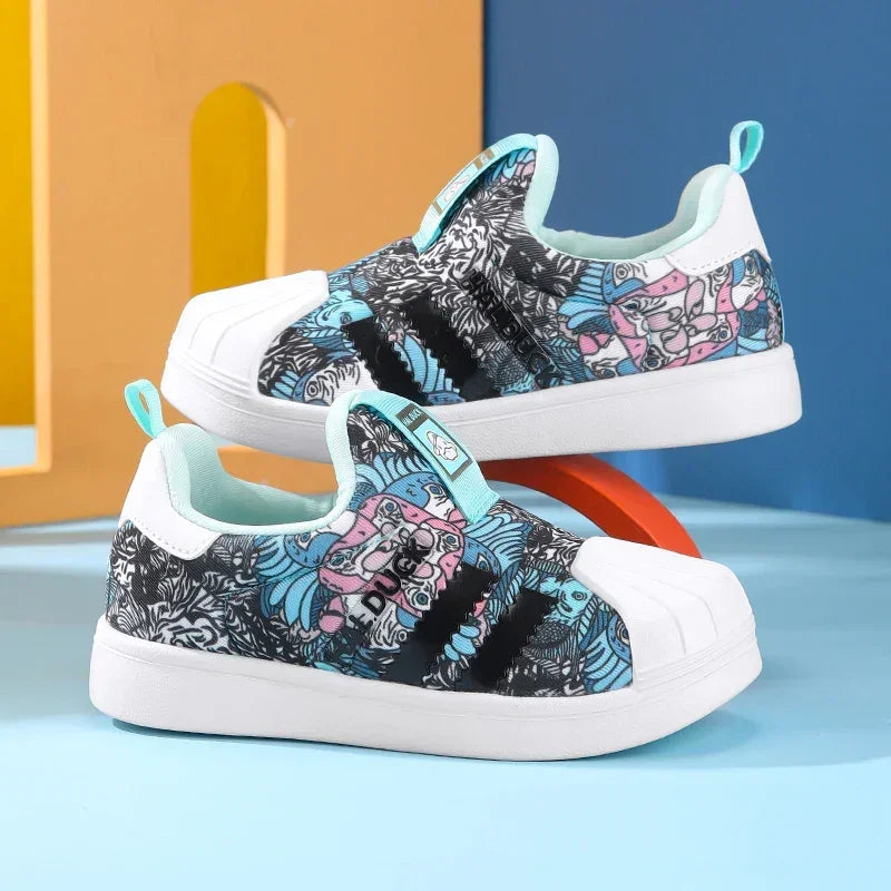 Kids' Sneakers - Low-Top Slip-On Sneakers Shoes