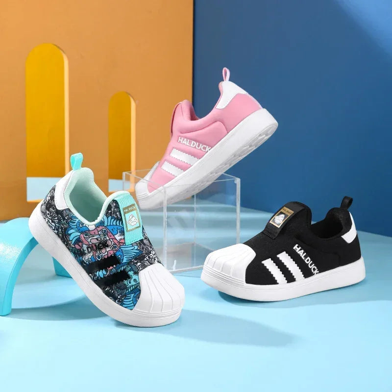 Kids' Sneakers - Low-Top Slip-On Sneakers Shoes