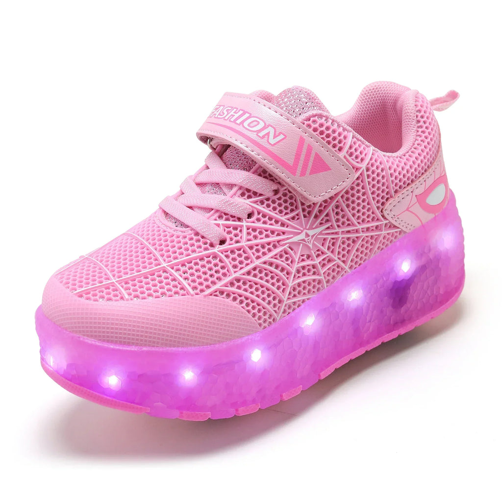 Kids' Sneakers - Low-Top Sneakers - Hook-Loop Lace-Up All-Season Shoes