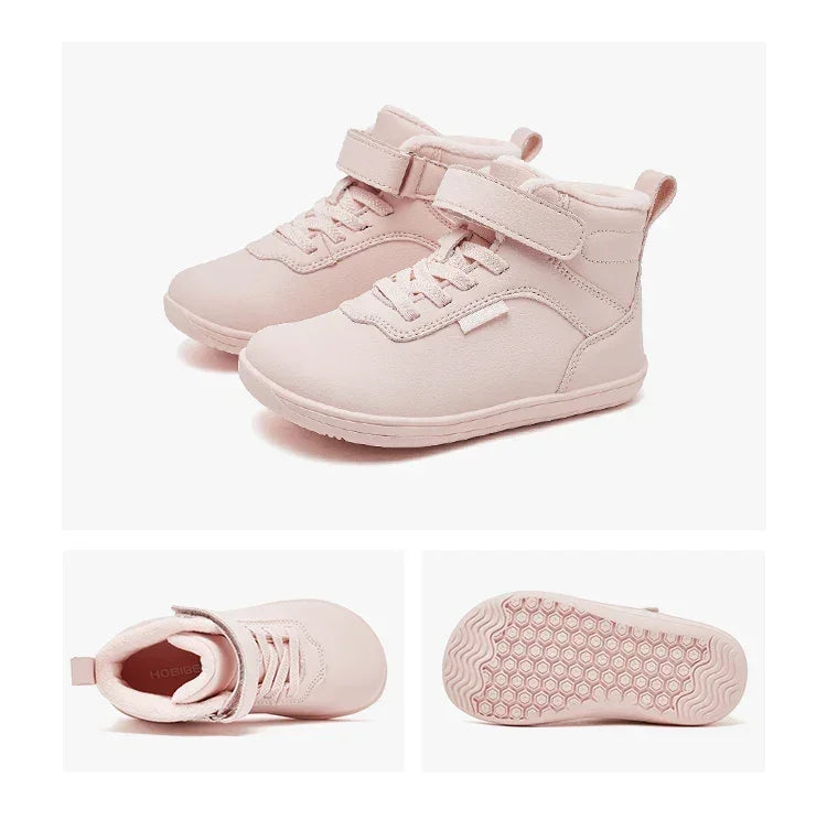 Kids' Sneakers - Mid-Top Kids Ankle Boots Sneakers - Hook-Loop Velcro Winter Sneakers-Sneakers-LeStyleParfait