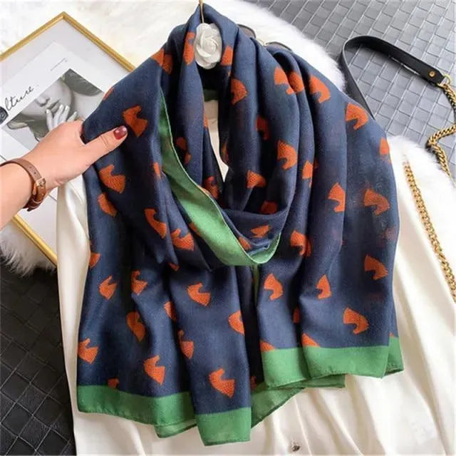 Knight Chess Print Women Scarves - Scarf - LeStyleParfait