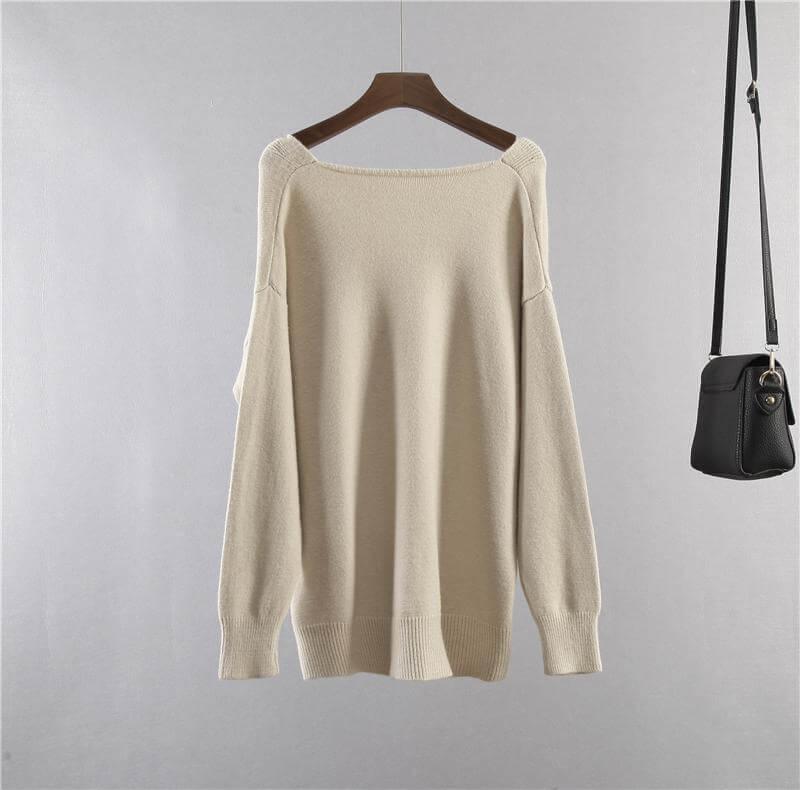 Korean Oversized Cardigan Sweater For Women - Sweater - LeStyleParfait Kenya