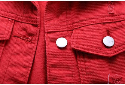 La Douceur Sleeveless Denim Jeans Jackets - Jacket - LeStyleParfait Kenya