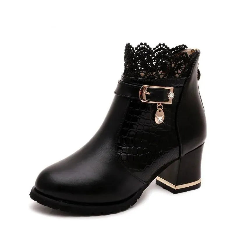 Lace Ankle Woman Boots - Boots - LeStyleParfait