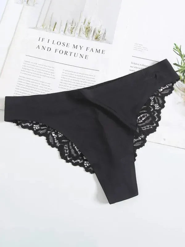 LeStyleParfait Women's Underwear Underwear Slips Plain-Solid-Panties