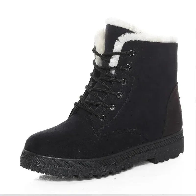 Lace Up Winter Women Snow Boots - Snow Boots - LeStyleParfait