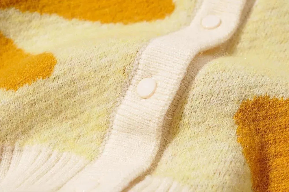 Landscape Crop Cardigan Sweater For Women - Cardigan Sweater - LeStyleParfait