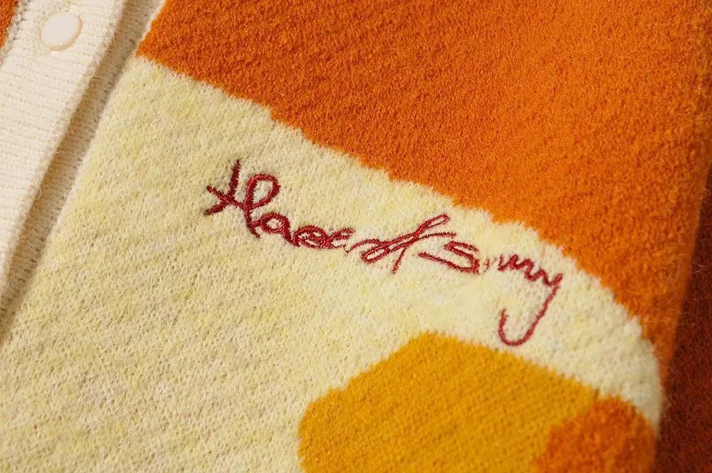 Landscape Crop Cardigan Sweater For Women - Cardigan Sweater - LeStyleParfait