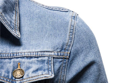 Lapel Denim Jeans Jackets - Jacket - LeStyleParfait Kenya