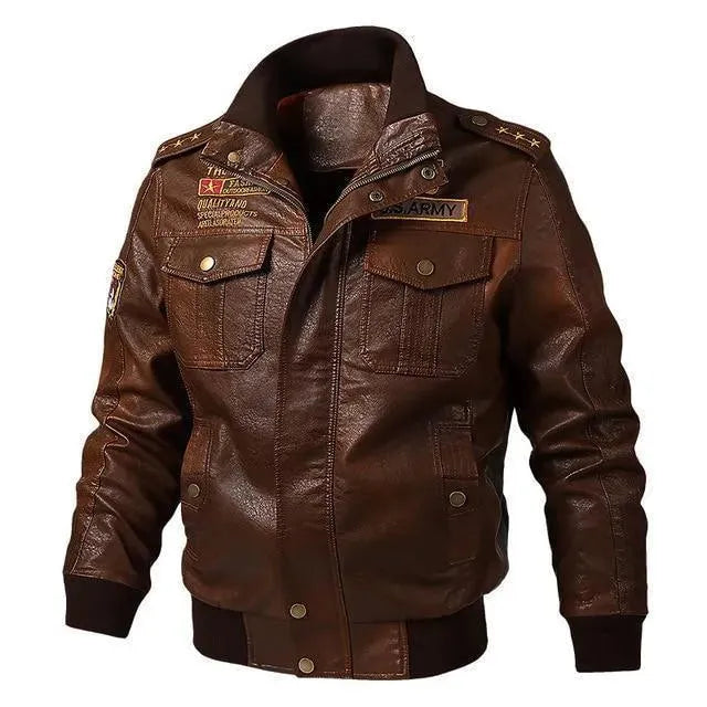 Leather Jacket, Men Winter Jacket, Motorcycle Jacket - Leather Jacket - LeStyleParfait