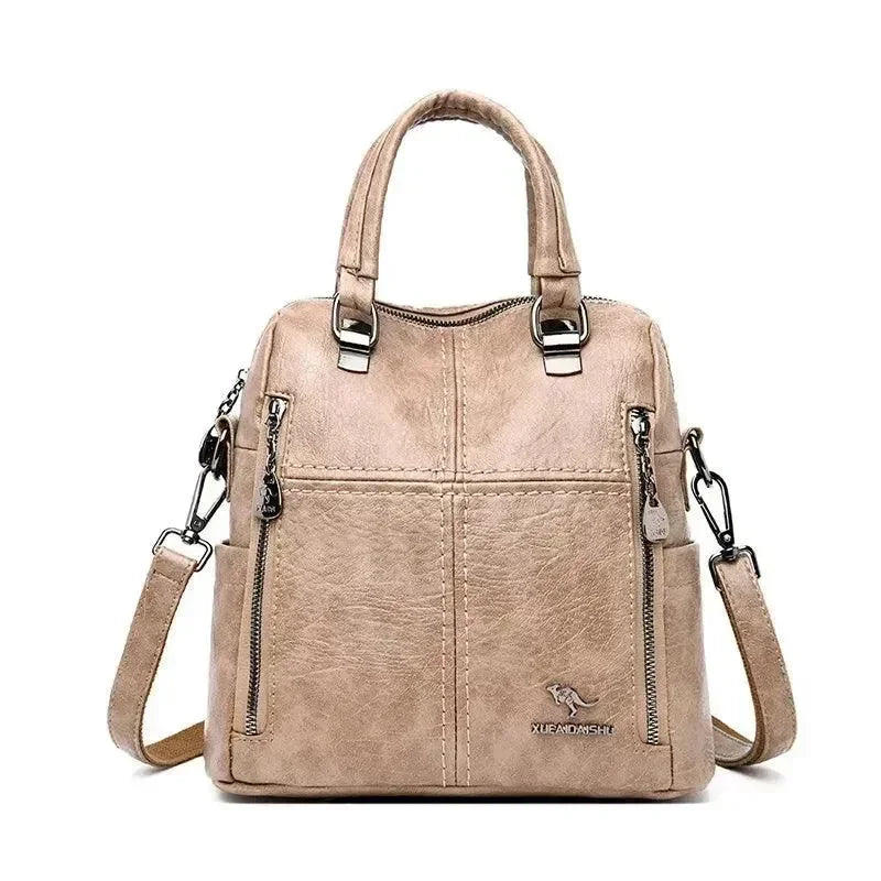 Leather Women's Travel School Backpack - Backpack - LeStyleParfait