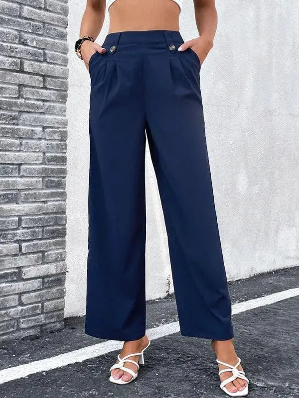 Linen Loose Wide Leg Women Pants - Women Pants - LeStyleParfait