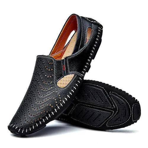 Loafers Genuine Leather Driving Flat Shoes - Loafer Shoes - LeStyleParfait