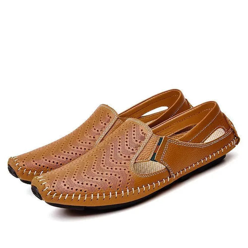 Loafers Genuine Leather Driving Flat Shoes - Loafer Shoes - LeStyleParfait