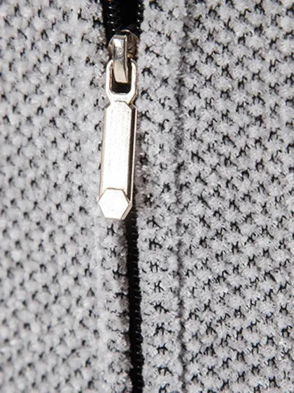 Long Hooded Zipper Men Cardigan Sweater - Cardigan Sweater - LeStyleParfait