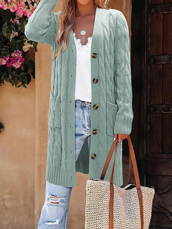 Long Twist Women Cardigan Sweater - Cardigan Sweater - LeStyleParfait