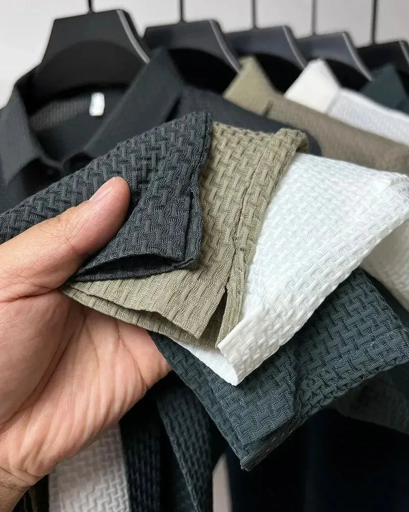 Loop-up Short-Sleeved Men Polo Shirt - Polo Shirt - LeStyleParfait