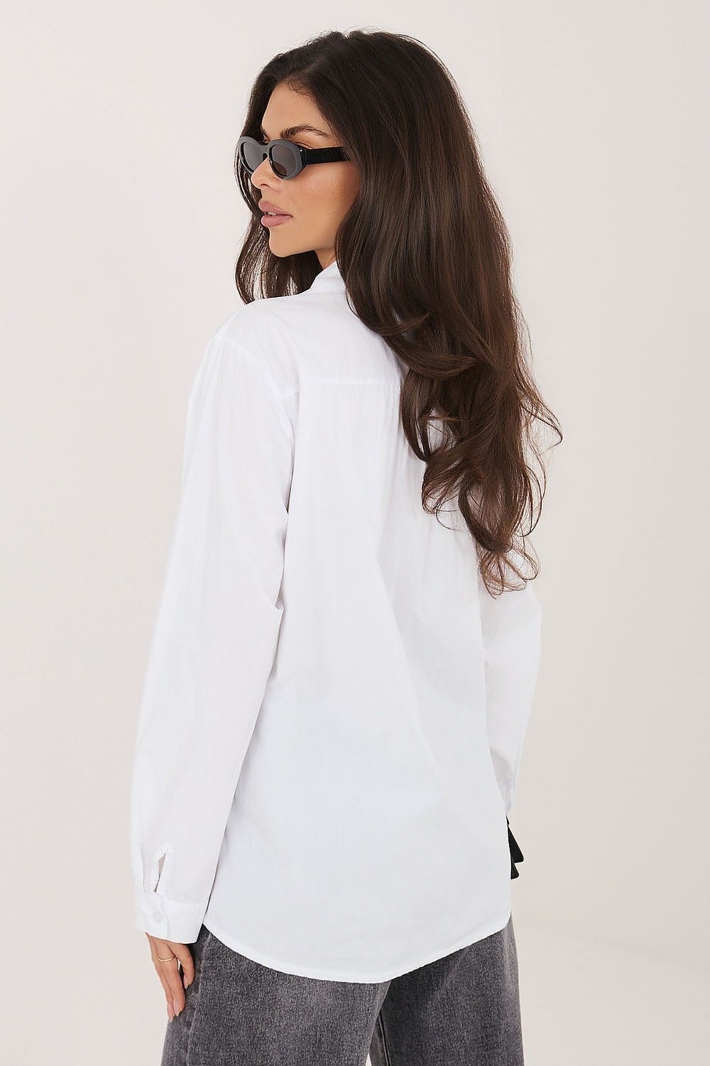 Loose Cotton Casual Women's Shirt-Women's Shirts-LeStyleParfait