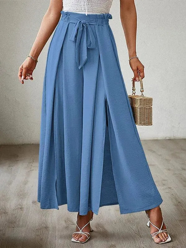 Loose Pleated Wide Leg Women pants - Women Pants - LeStyleParfait