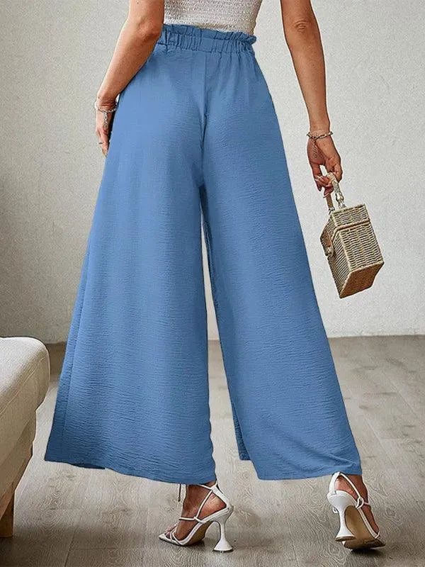 Loose Pleated Wide Leg Women pants - Women Pants - LeStyleParfait