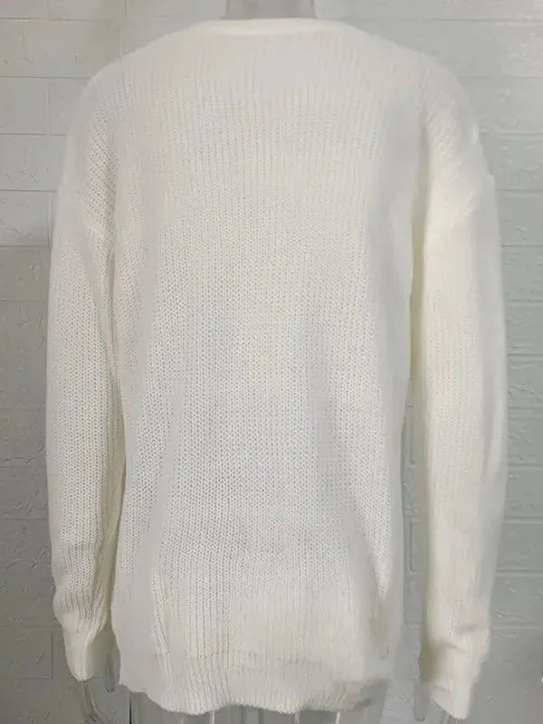 Loose Round Neck Men Pullover Sweater - Pullover Sweater - LeStyleParfait