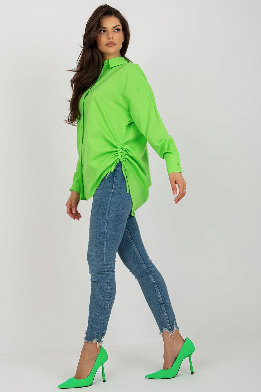 Loose Side Tie Women's Shirt-Women's Shirts-LeStyleParfait