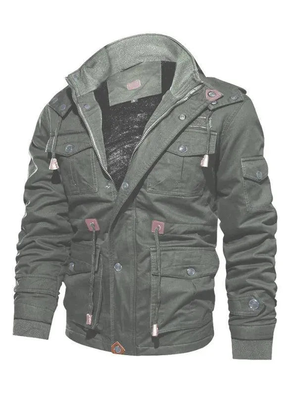 Loose Stand Collar Hooded Men Winter Jacket - Winter Jacket - LeStyleParfait