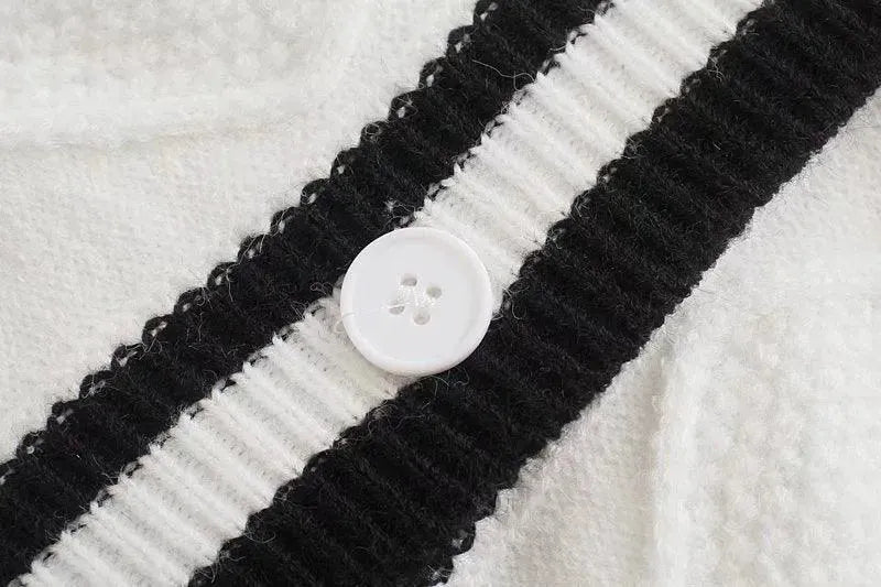 Loose Striped Cardigan Sweaters For Women - Cardigan Sweater - LeStyleParfait