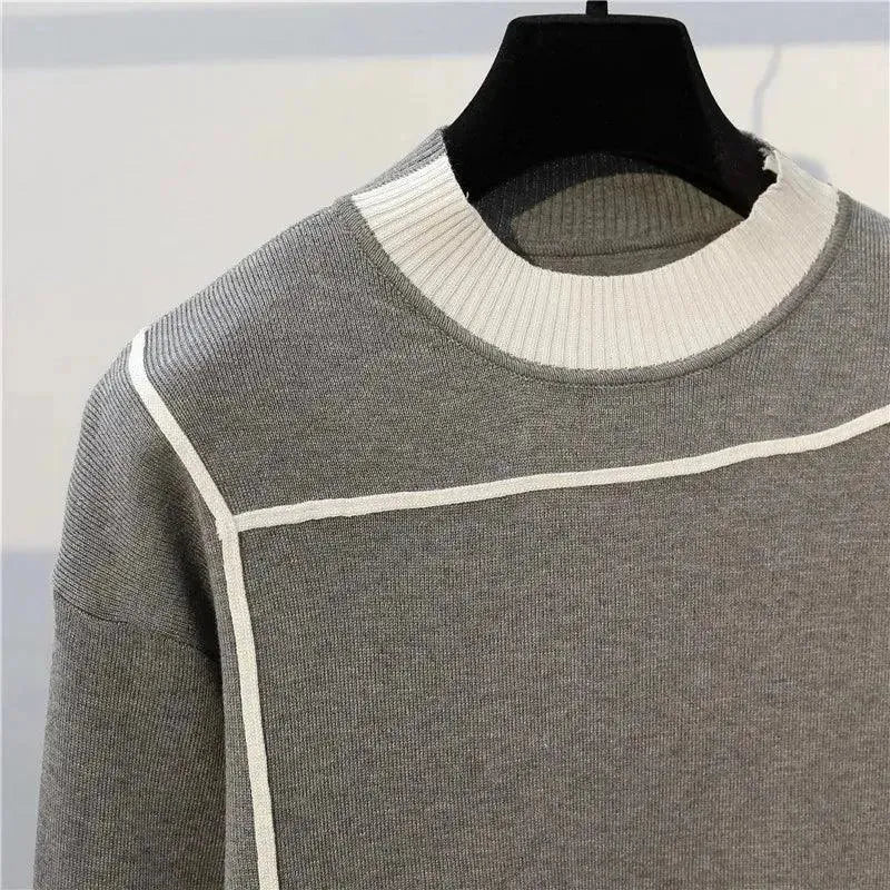 LSP SWEATER Chic Women Casual Striped Two-Piece Sweater Set
